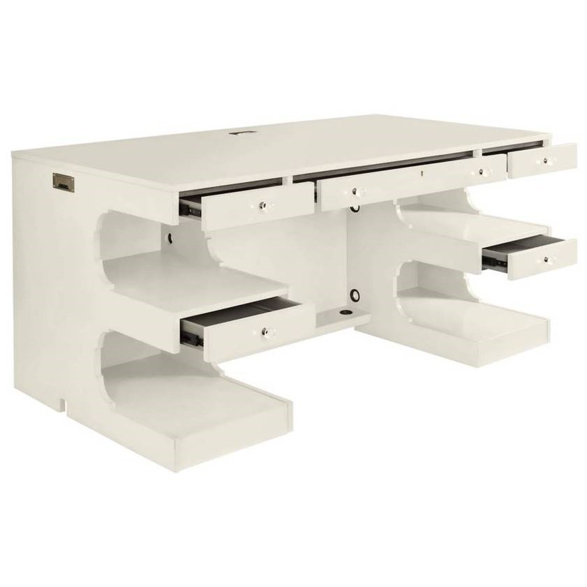 Stanley Furniture Latitude Writing Desk with Shelves on Back Find